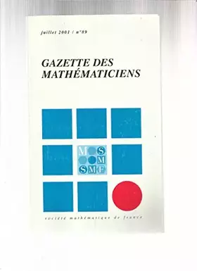 Couverture du produit · Gazette Des Mathématiciens N° 89