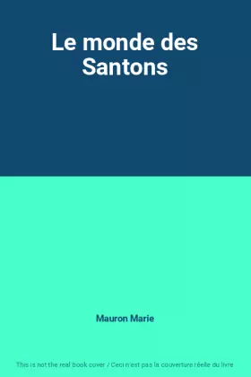 Couverture du produit · Le monde des Santons