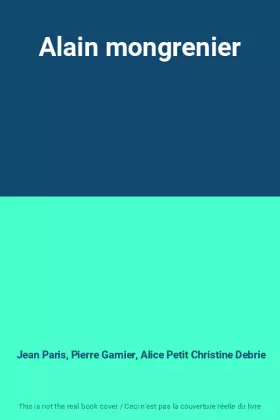 Couverture du produit · Alain mongrenier