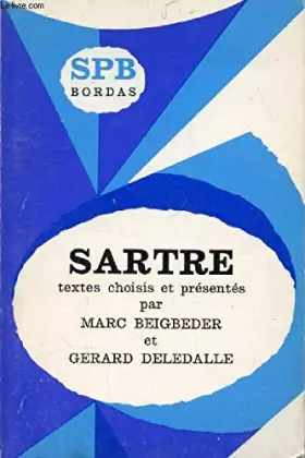 Couverture du produit · SARTRE