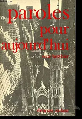 Couverture du produit · PAROLES POUR AUJOURD HUI