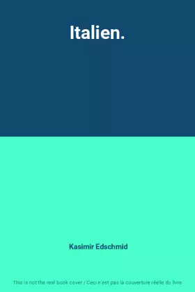 Couverture du produit · Italien.