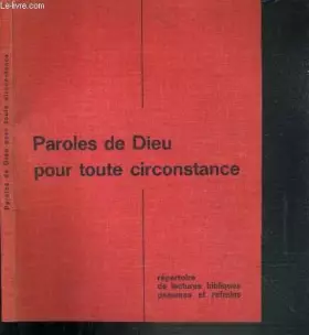 Couverture du produit · PAROLES DE DIEU POUR TOUTE CIRCONSTANCE