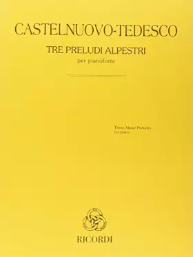 Couverture du produit · Tre Preludi Alpestri per pianoforte