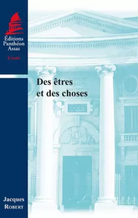 Couverture du produit · Des êtres et des choses