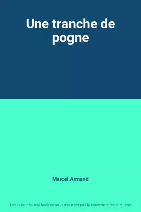 Couverture du produit · Une tranche de pogne