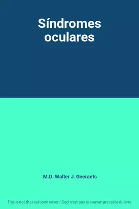Couverture du produit · Síndromes oculares