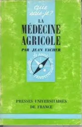 Couverture du produit · La medecine agricole