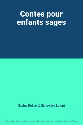 Couverture du produit · Contes pour enfants sages