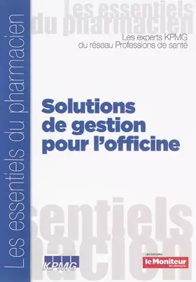 Couverture du produit · Solutions de gestion pour l'officine