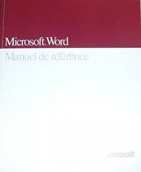 Couverture du produit · Microsoft Word - Manuel de référence pour ordinateurs Apple Macintosh - Version 4