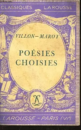 Couverture du produit · POESIES CHOISIES / COLLECTION "CLASSIQUE LAROUSSE"