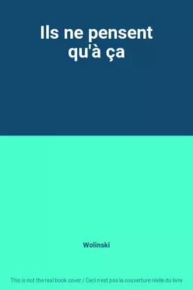 Couverture du produit · Ils ne pensent qu'à ça