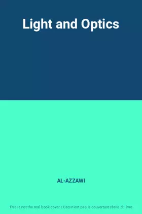Couverture du produit · Light and Optics