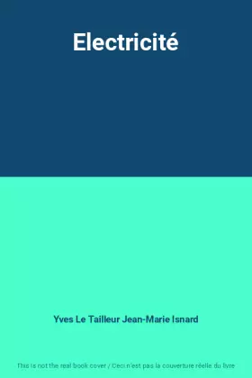Couverture du produit · Electricité