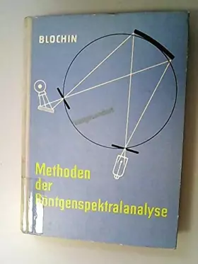 Couverture du produit · Methoden der Röntgenspektralanalyse.