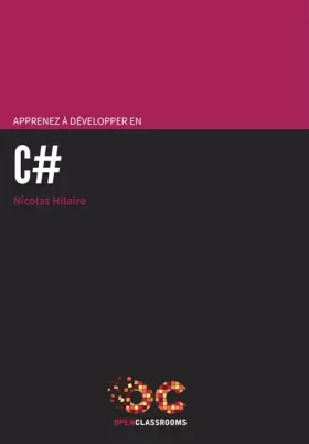 Couverture du produit · Apprenez à développer en C#