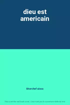 Couverture du produit · dieu est americain