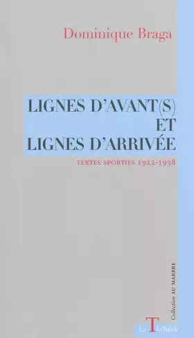 Couverture du produit · Lignes d'avant(s) et lignes d'arrivée