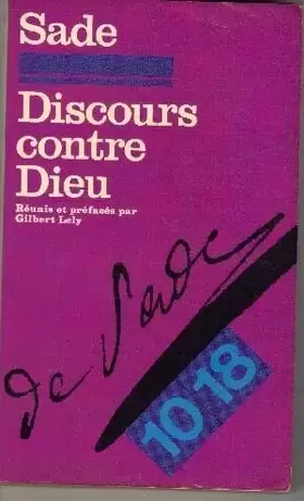 Couverture du produit · Discours contre Dieu