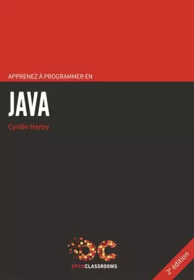 Couverture du produit · Apprenez à programmer en Java - 2e édition