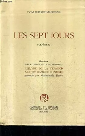 Couverture du produit · LES SEPT JOURS (GENESE 1).
