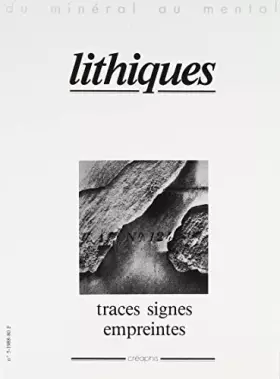 Couverture du produit · Lithiques 5 Traces Signes Empreintes