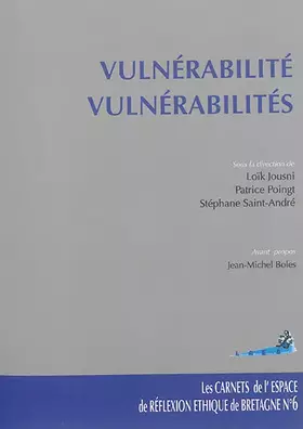 Couverture du produit · VULNERABILITE- VULNERABILITES-LES CARNETS DE L EEBO N 6