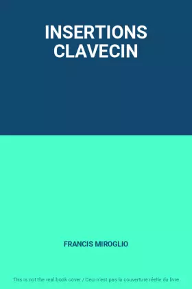 Couverture du produit · INSERTIONS CLAVECIN