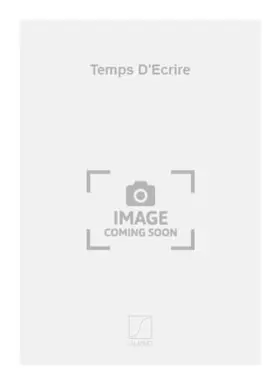 Couverture du produit · Temps d'ecrire piano