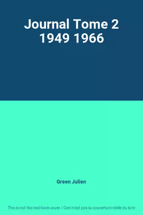 Couverture du produit · Journal Tome 2 1949 1966