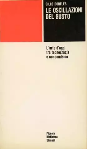 Couverture du produit · Le oscillazioni del gusto