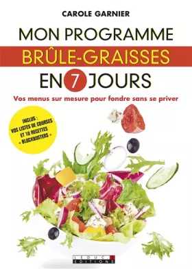 Couverture du produit · Mon programme brûle-graisses en 7 jours