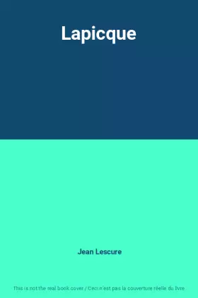 Couverture du produit · Lapicque