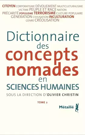 Couverture du produit · Dictionnaire des concepts nomades tome 2 (2)