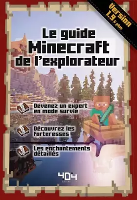 Couverture du produit · Le guide Minecraft de l'explorateur - Version 1.9