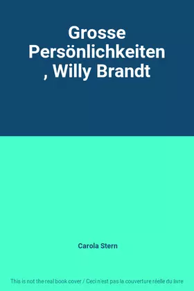Couverture du produit · Grosse Persönlichkeiten, Willy Brandt