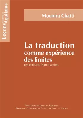 Couverture du produit · Traduction comme experience des limites