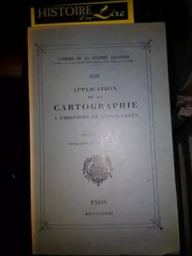 Couverture du produit · Application de la cartographie à l'histoire de l'indo aryen