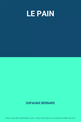 Couverture du produit · LE PAIN