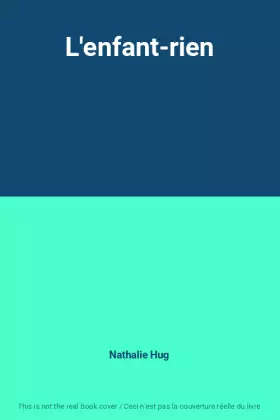 Couverture du produit · L'enfant-rien