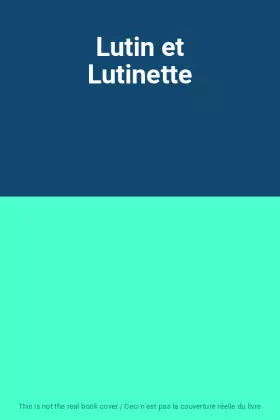 Couverture du produit · Lutin et Lutinette