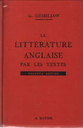 Couverture du produit · La litterature anglaise par les textes /27° edition