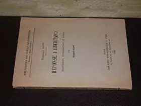 Couverture du produit · Réponse à Eberhard - Traduction, introduction et notes de Roger Kempf