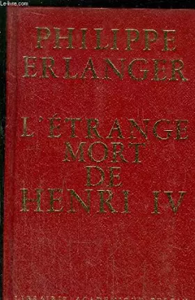 Couverture du produit · L'ETRANGE MORT DE HENRI IV