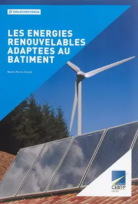 Couverture du produit · Les énergies renouvelables adaptées au bâtiment