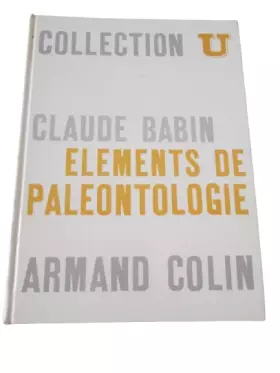 Couverture du produit · Eléments de paléontologie