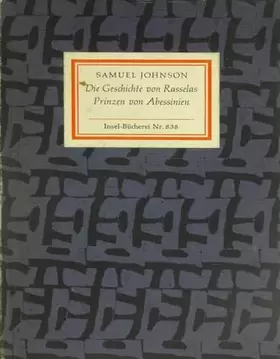 Couverture du produit · Die Geschichte von Rasselas Prinzen von Abessinien