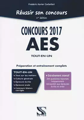 Couverture du produit · Concours AES 2017 tout-en-un : Préparation et entraînement complets