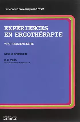 Couverture du produit · EXPERIENCES EN ERGOTHERAPIE 29E SERIE